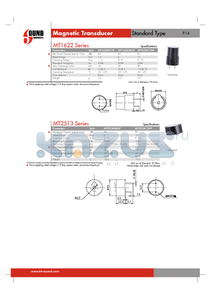 MT1622 datasheet - Standard Type