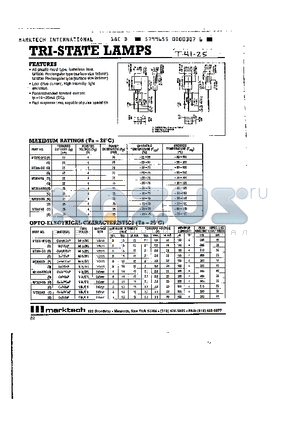 MT205-HRG datasheet - TRI-STATE LAMPS