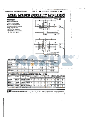 MT221-HR datasheet - AXIAL LEADED SPECIALTY LED LAMPS