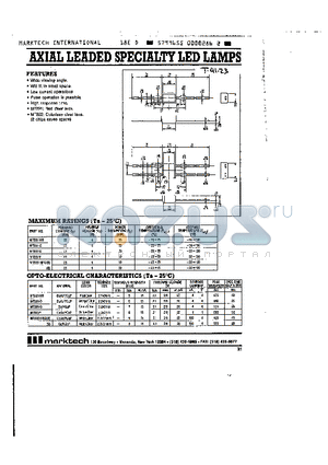 MT221-HRG datasheet - AXIAL LEADED SPECIALTY LED LAMPS