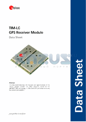 TIM-LC-0-000-1 datasheet - GPS Receiver Module