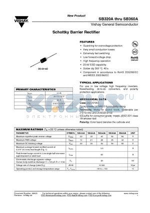 SB340A datasheet - Schottky Barrier Rectifier