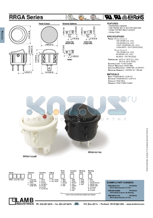 PRGA51C2110 datasheet - RRGA Series