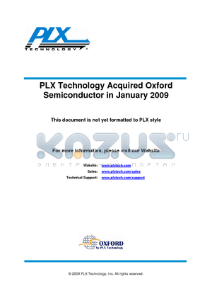 OX12PCI840 datasheet - PCI Bridge to Parallel Port