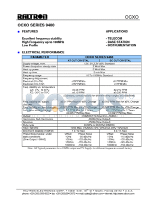 OX2594A-LX datasheet - OCXO