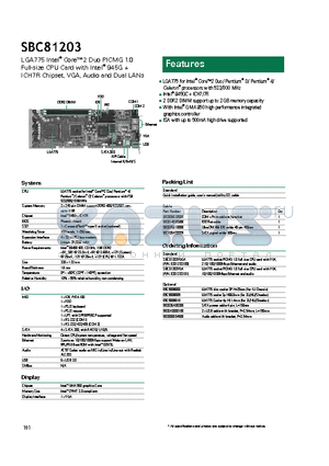 SBC81203VGA datasheet - ISA with up to 500mA high drive supported
