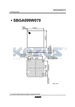 SBGA099W070 datasheet - LSI Assembly