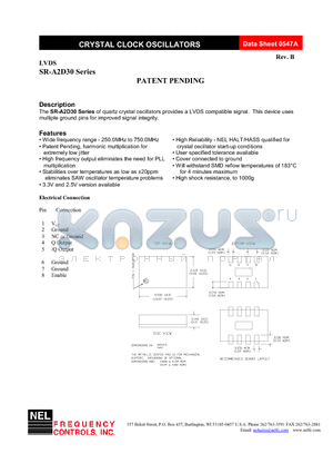 SR-A2D37-FREQ datasheet - LVDS