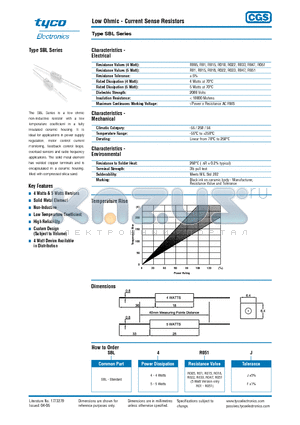 SBL4R022J datasheet - Low Ohmic - Current Sense Resistors