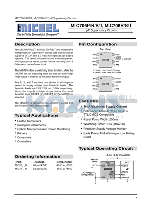 MIC70__N datasheet - lP Supervisory Circuits