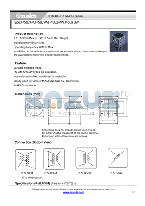 P-5LGAM datasheet - IFT COILS < Pin Type: P-5 Series>