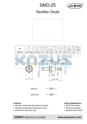 SMD-25R datasheet - Rectifier Diode