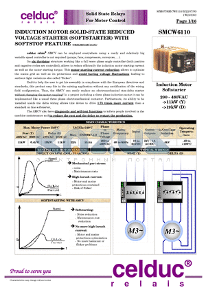SMCW6110 datasheet - Solid State Relays For Motor Control