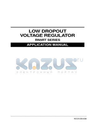 RN5RT28AC-TL datasheet - LOW DROPOUT VOLTAGE REGULATOR