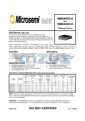SMDA03C-8 datasheet - TVSarray Series