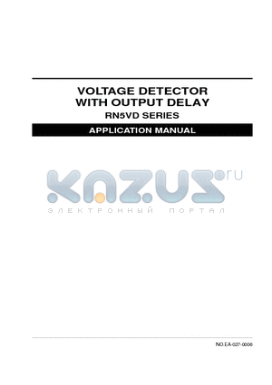 RN5VD10AC datasheet - VOLTAGE DETECTOR WITH OUTPUT DELAY