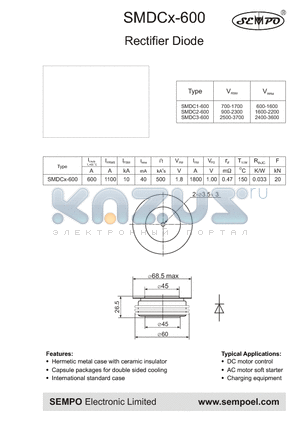 SMDC1-600 datasheet - Rectifier Diode