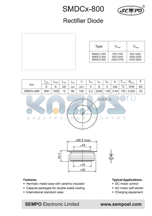 SMDC2-800 datasheet - Rectifier Diode