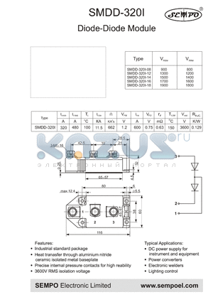 SMDD-320I datasheet - Diode-Diode Module