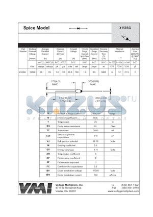 X150SG datasheet - Spice Model