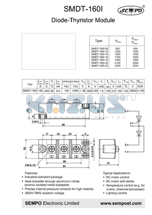 SMDT-160I-16 datasheet - Diode-Thyristor Module