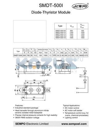 SMDT-500I-14 datasheet - Diode-Thyristor Module