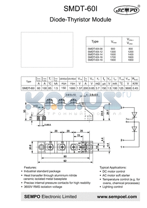 SMDT-60I datasheet - Diode-Thyristor Module