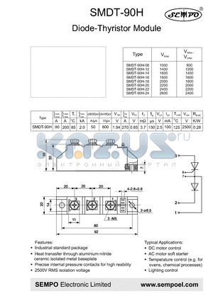 SMDT-90H datasheet - Diode-Thyristor Module