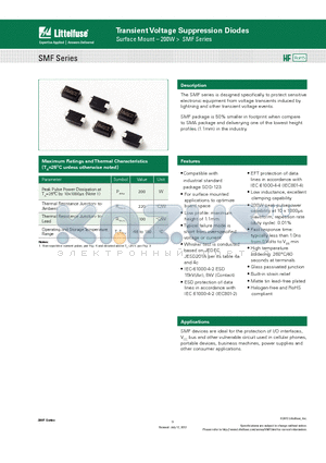 SMF10A datasheet - Transient Voltage Suppression Diodes