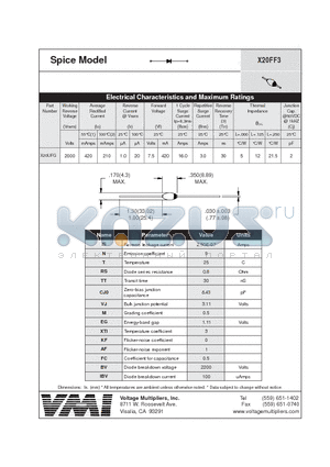 X20FF3 datasheet - Spice Model