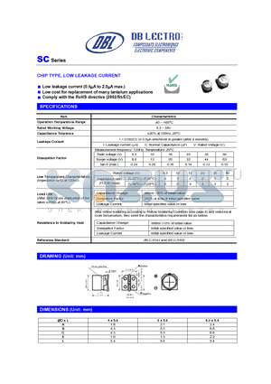 SC1C330LR datasheet - CHIP TYPE, LOW LEAKAGE CURRENT