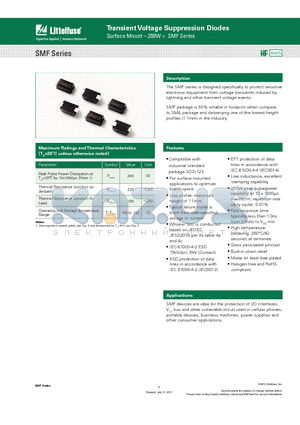 SMF33A datasheet - Transient Voltage Suppression Diodes