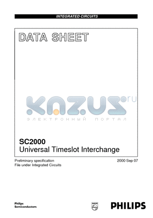 SC2000 datasheet - Universal Timeslot Interchange