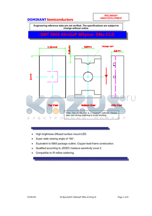 SMG-CLD-N1 datasheet - AlInGaP MSpice