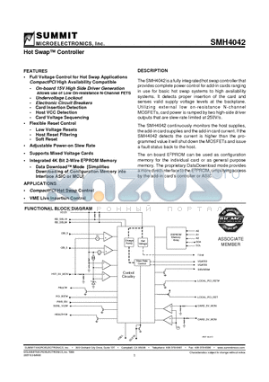 SMH4042G-ALM datasheet - Hot Swap Controller