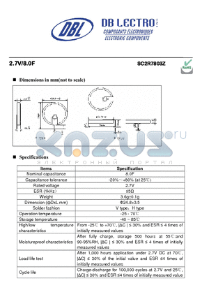 SR2R5473Z datasheet - High capacitance and low resistance for long cycle life applications