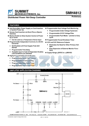 SMH4812_09 datasheet - Distributed Power Hot-Swap Controller