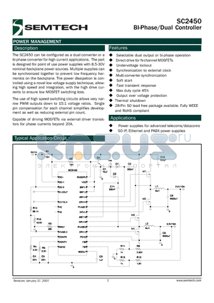 SC2450ISWTRT datasheet - BI-Phase/Dual Controller