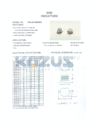 SMI-75-181 datasheet - SMD INDUCTORS