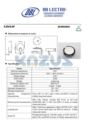 SC2R7203Z datasheet - High capacitance and low resistance for long cycle life applications