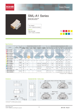 SML-A13BWT86P datasheet - Side-view type