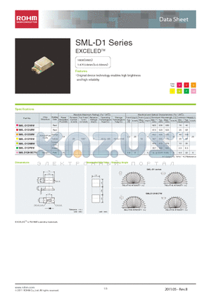 SML-D12Y8W datasheet - Original device technology enables high brightness and high reliability