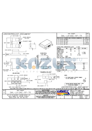 SML-LX15AC-RP-TR datasheet - SOT-23 REPLACEMENT