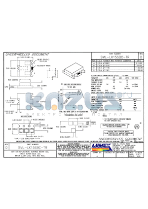 SML-LX15SBC-TR datasheet - SOT-23 REPLACEMENT