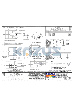 SML-LX15YC-TR datasheet - SOT-23 REPLACEMENT