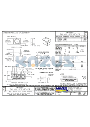 SML-LX2832SRC-TR datasheet - 2.8mm x 3.2mm SURFACE MOUNT LED WITH REFLECTOR