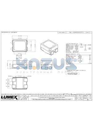 SML-LX2835SRSGSYTR datasheet - 2.8mm x 3.2mm SML /W REFLECTOR CUP, DUAL CHIP, 660nm/565nm/590nm LED