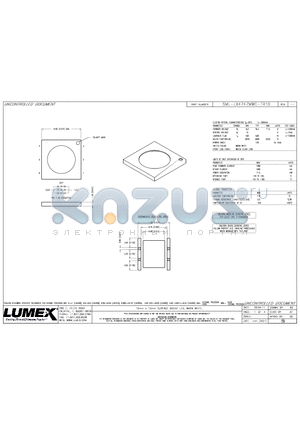 SML-LX4747MWC-TR10 datasheet - 12mm x 12mm SURFACE MOUNT LED, WARM WHITE