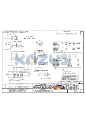 SML-LXFT0805SUGCTR datasheet - 1.25mm x 2mm PCB SURFACE MOUNT LED