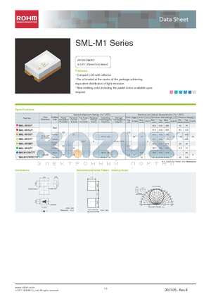 SML-M12BTT87P datasheet - Compact LED with reflector